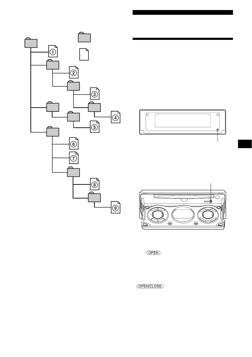 Operazioni preliminari, Azzeramento dell’apparecchio | Sony CDX-M850MP User Manual | Page 115 / 178