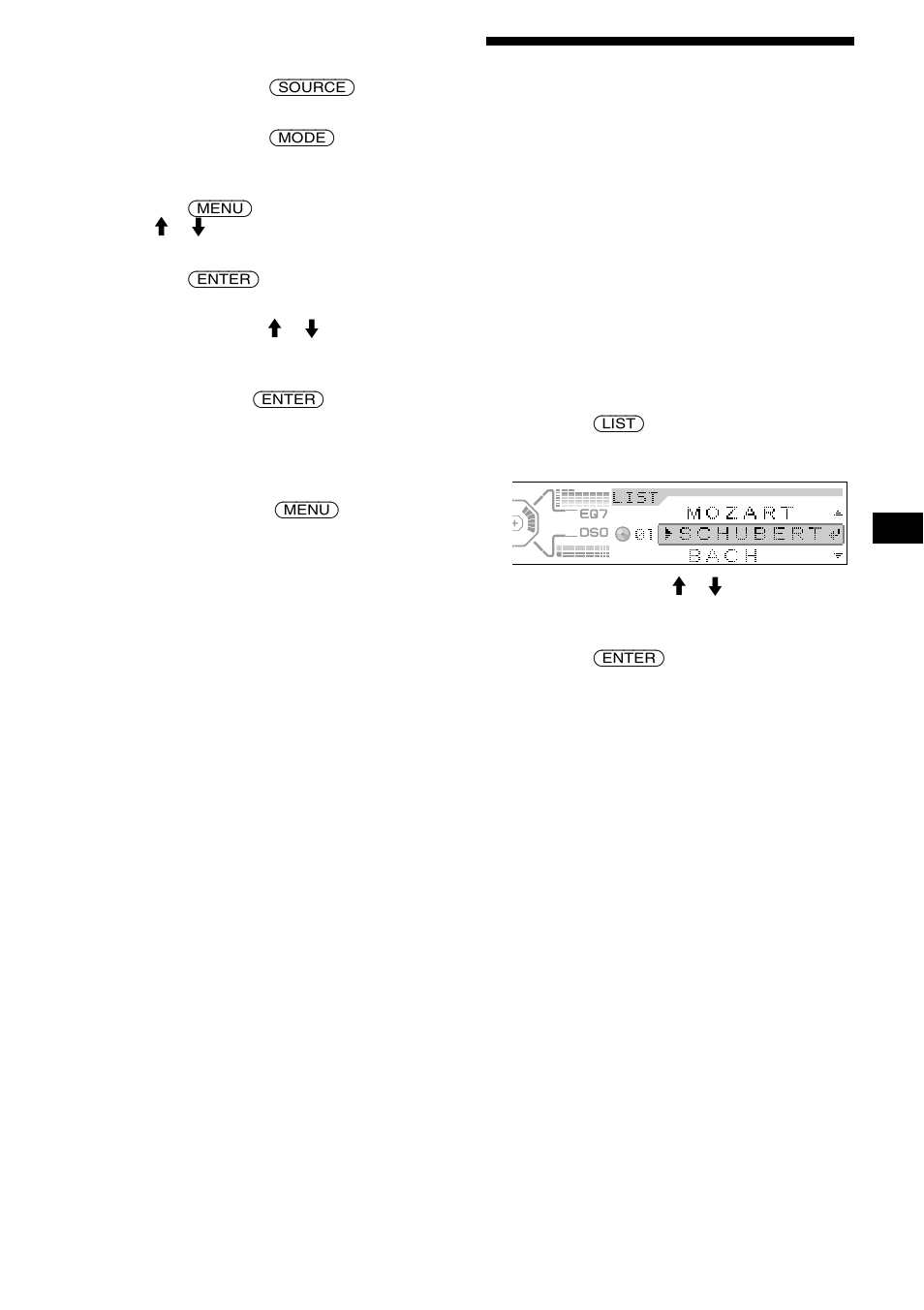 Ricerca di un disco in base al nome, Funzione di elenco | Sony CDX-M850MP User Manual | Page 121 / 178