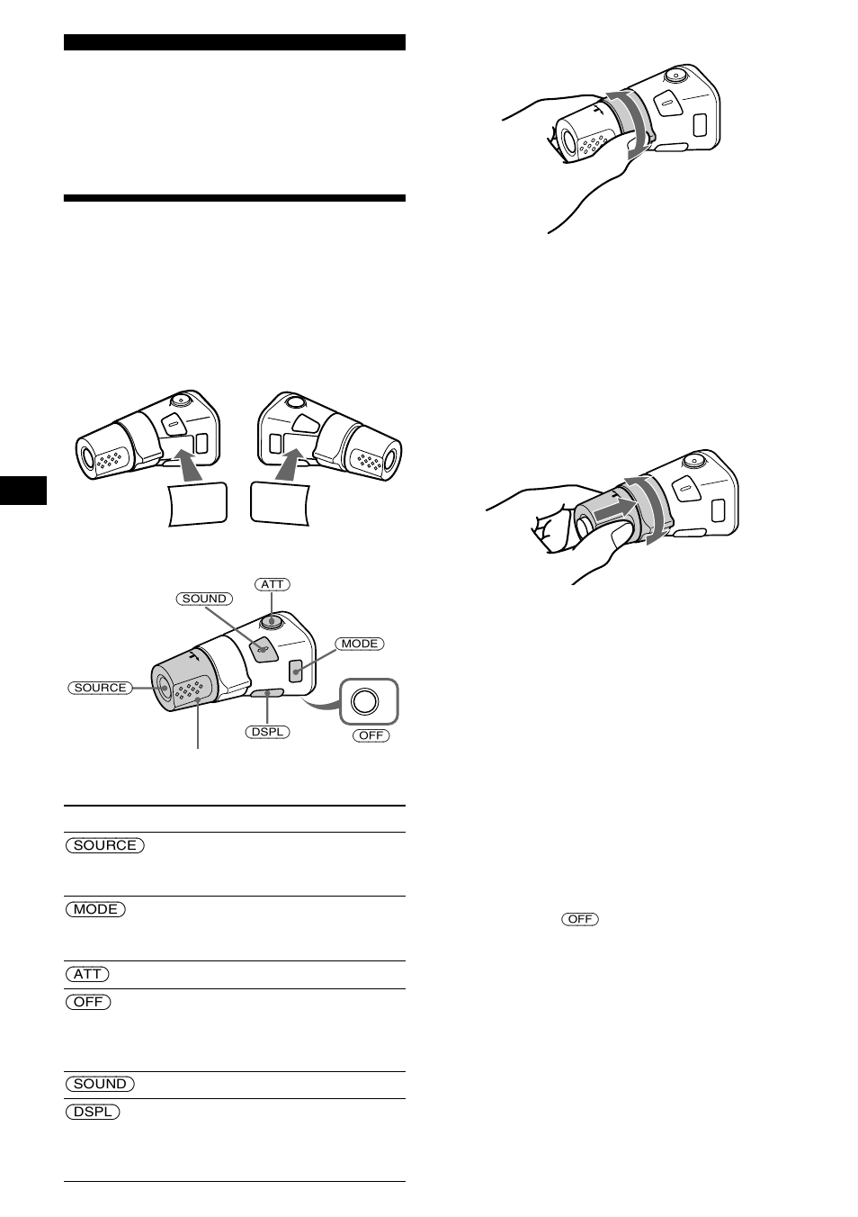 Altre funzioni, Uso del telecomando a rotazione | Sony CDX-M850MP User Manual | Page 128 / 178