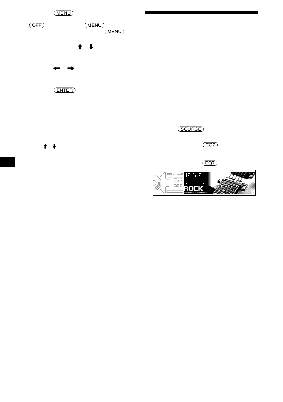 Impostazione dell’equalizzatore (eq7) | Sony CDX-M850MP User Manual | Page 132 / 178