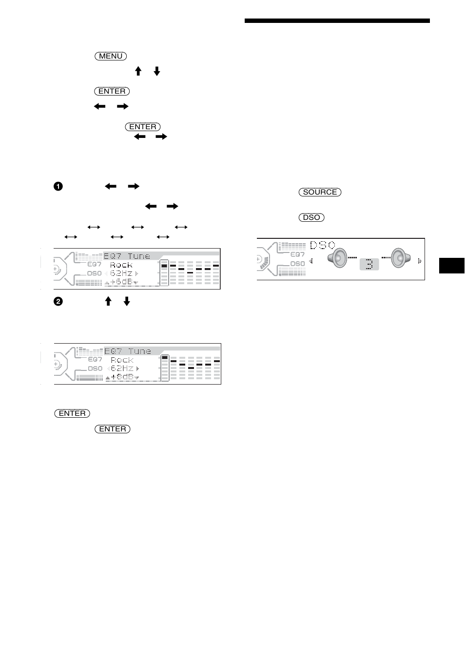 Impostazione della funzione dso, Dynamic soundstage organizer) | Sony CDX-M850MP User Manual | Page 133 / 178