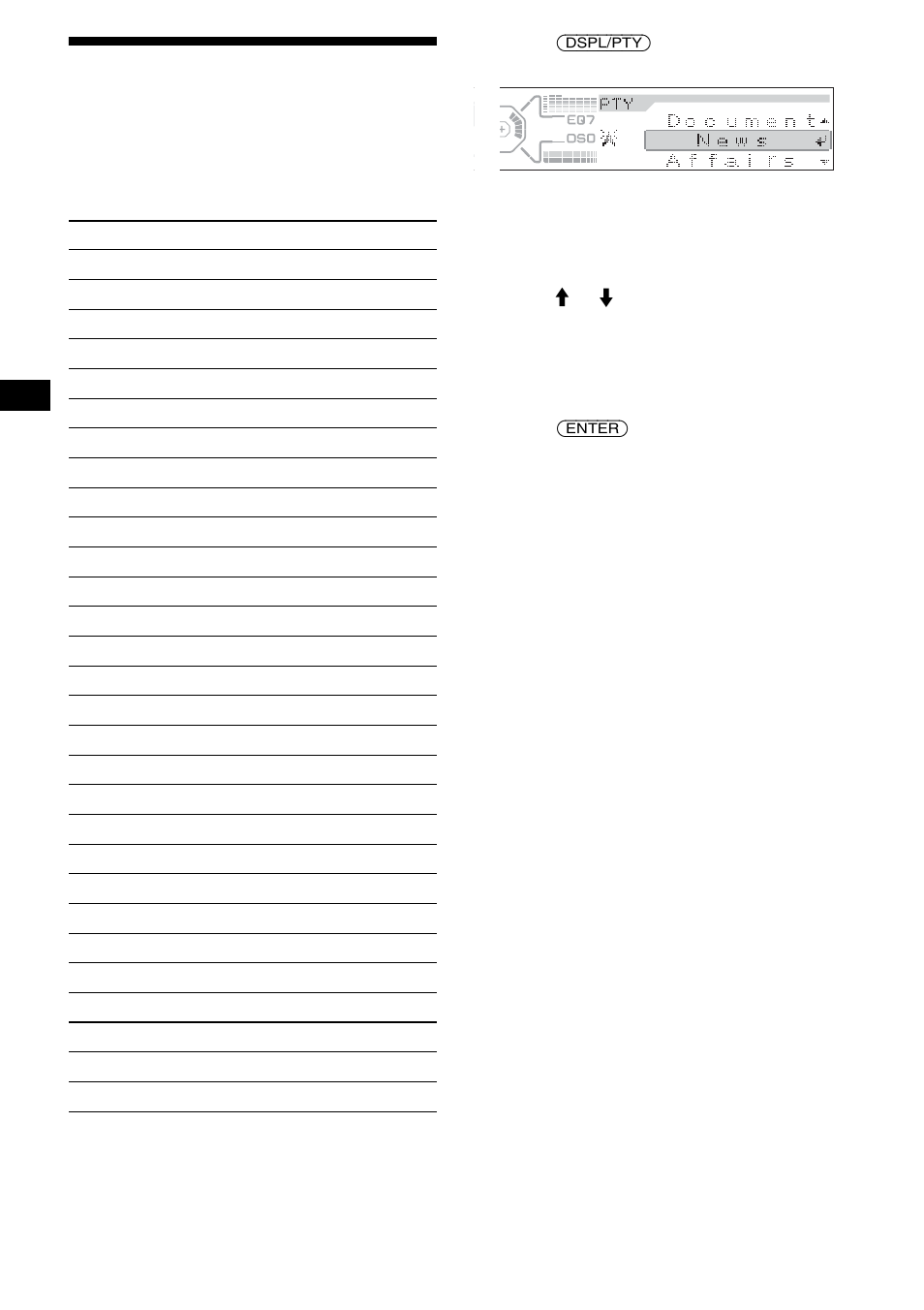 Tuning in stations by programme type, 20 tuning in stations by programme type | Sony CDX-M850MP User Manual | Page 20 / 178