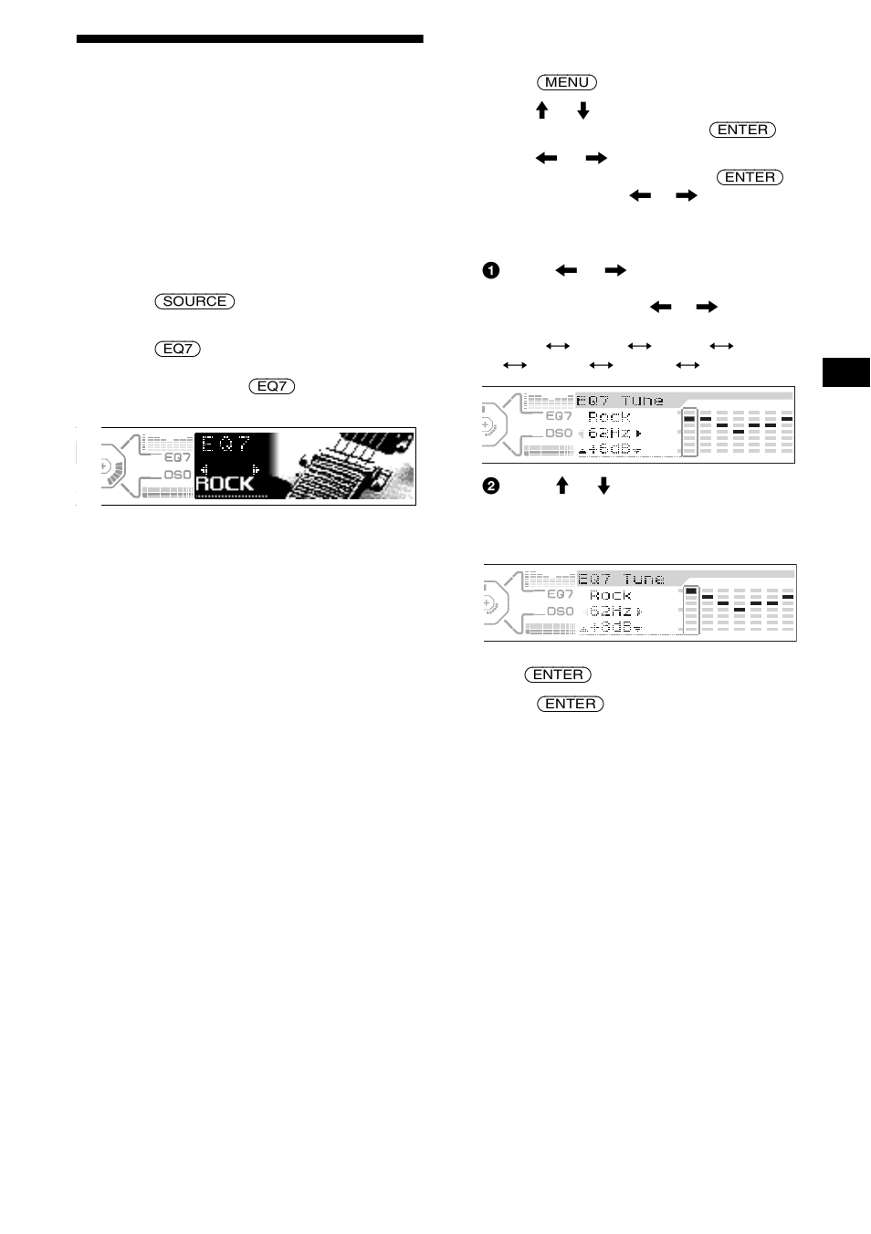 Setting the equalizer (eq7), 25 setting the equalizer (eq7) | Sony CDX-M850MP User Manual | Page 25 / 178