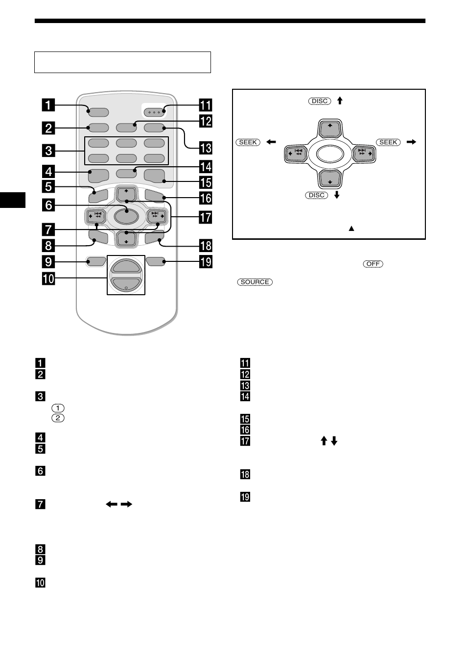 Location of controls, 4location of controls, Card remote commander rm-x111 | Sony CDX-M850MP User Manual | Page 4 / 178