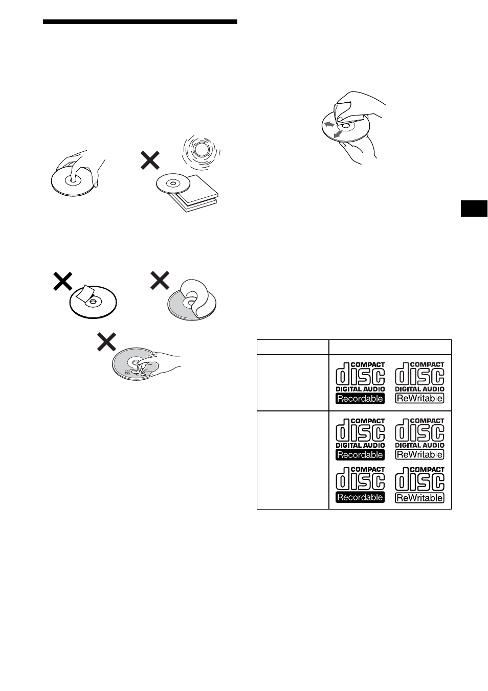 Notes on discs | Sony CDX-M850MP User Manual | Page 7 / 178