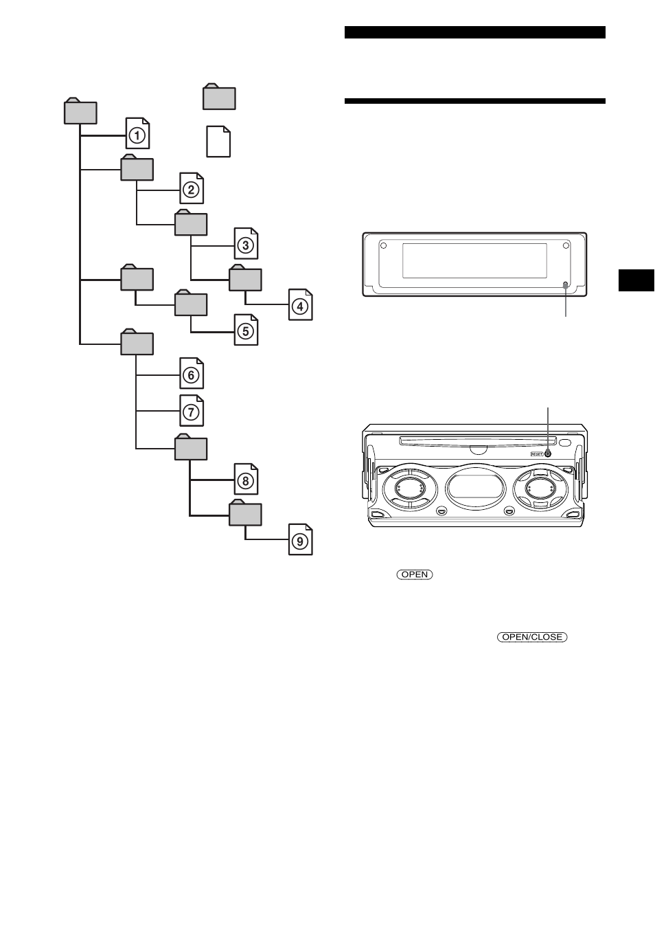 Getting started, Resetting the unit | Sony CDX-M850MP User Manual | Page 9 / 178