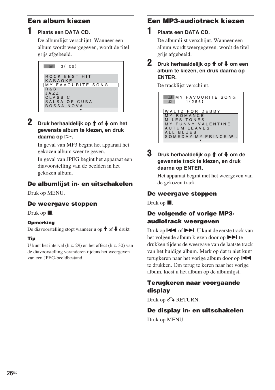 Blz. 26) | Sony CMT-WS2D User Manual | Page 108 / 244