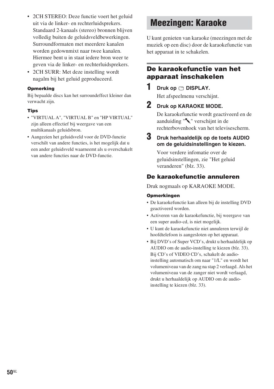Meezingen: karaoke | Sony CMT-WS2D User Manual | Page 132 / 244