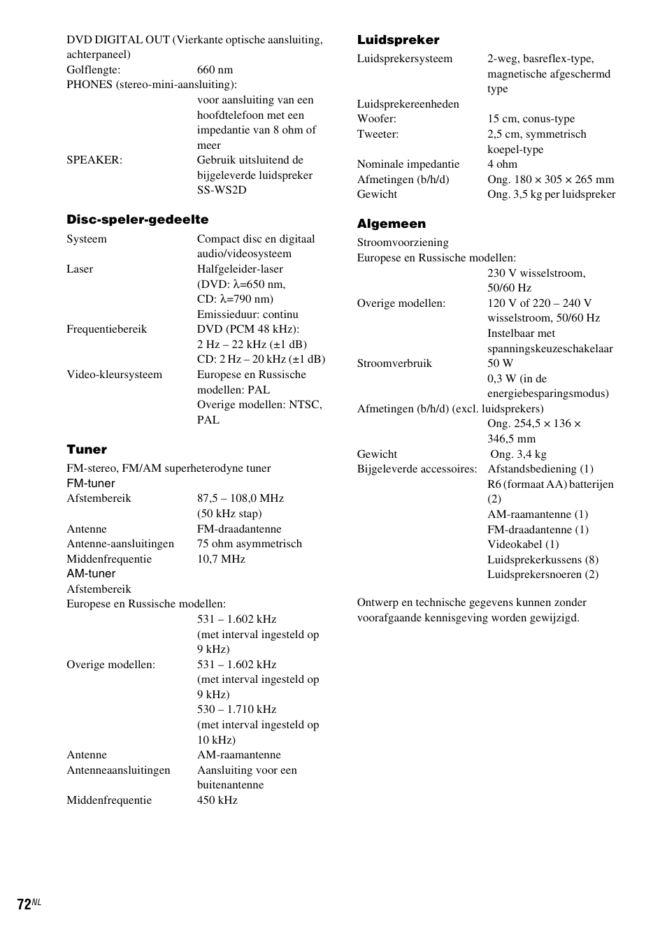 Sony CMT-WS2D User Manual | Page 154 / 244