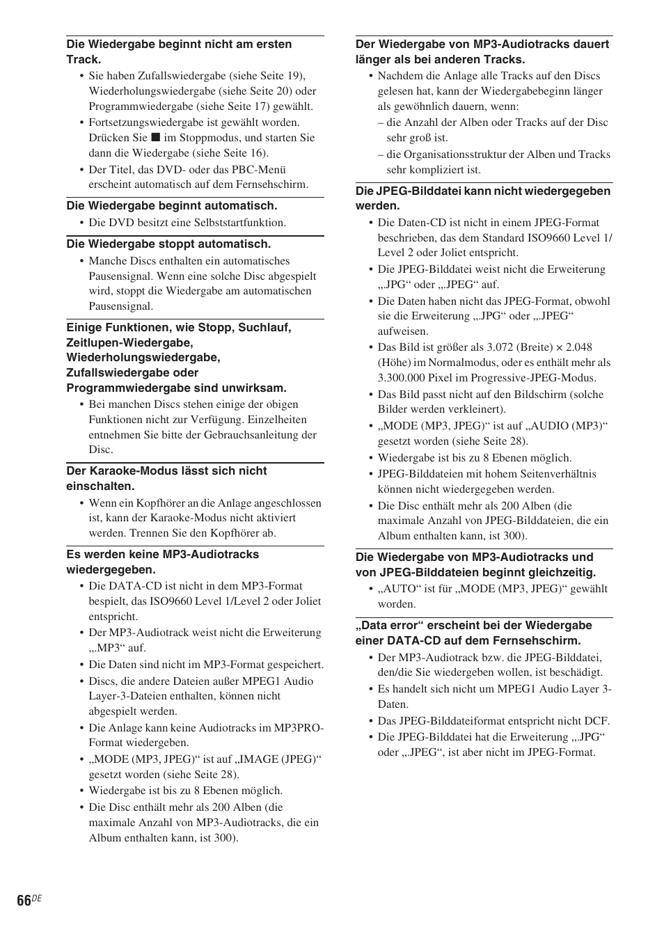 Sony CMT-WS2D User Manual | Page 66 / 244