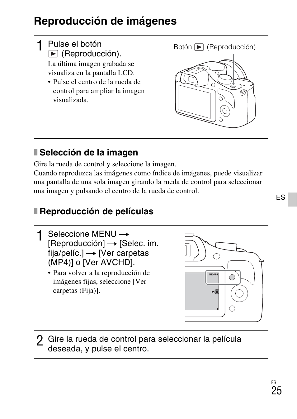 Reproducción de imágenes | Sony ILCE-3000 User Manual | Page 195 / 579