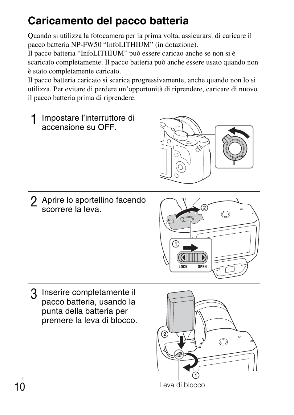 Caricamento del pacco batteria | Sony ILCE-3000 User Manual | Page 236 / 579