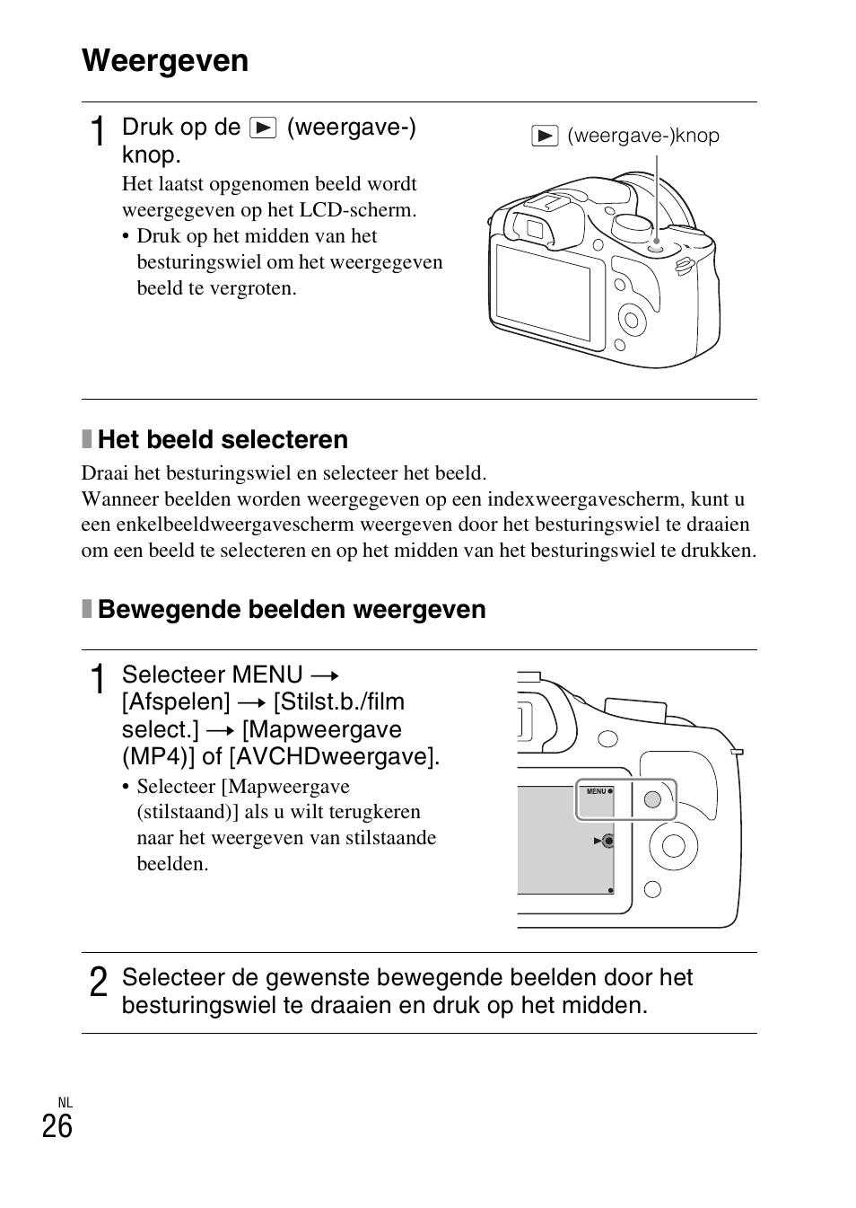 Weergeven, 26 weergeven | Sony ILCE-3000 User Manual | Page 366 / 579