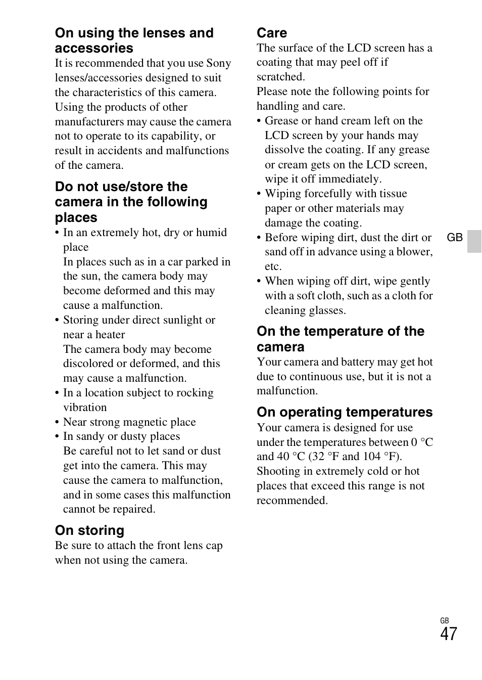 Sony ILCE-3000 User Manual | Page 47 / 579