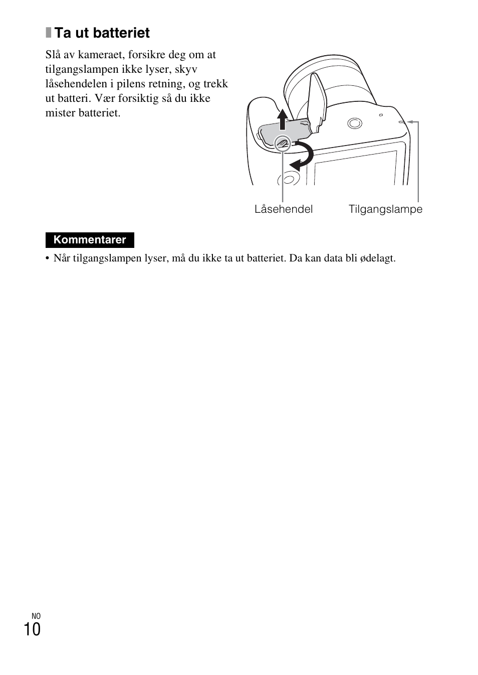 Xta ut batteriet | Sony ILCE-3000 User Manual | Page 524 / 579