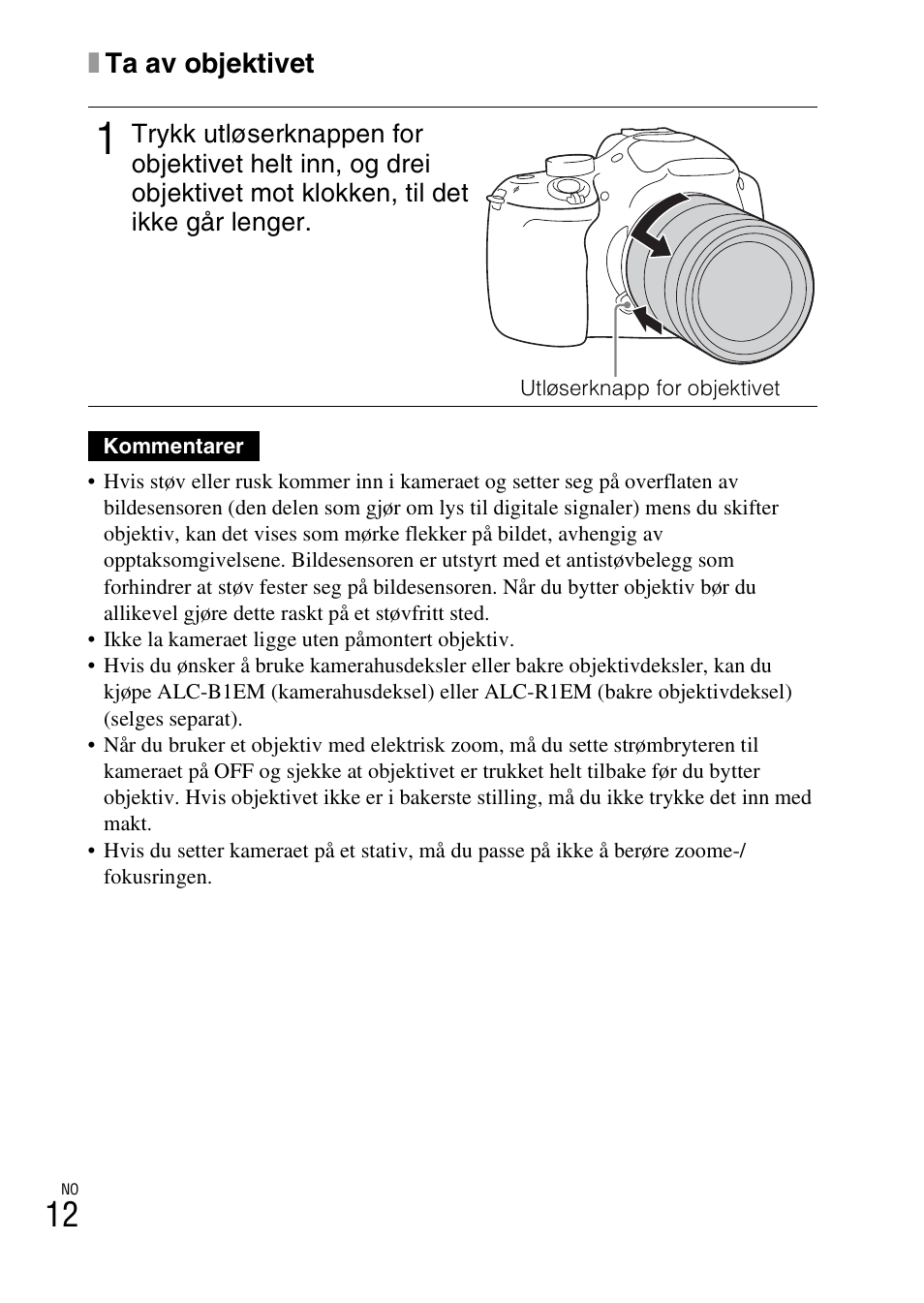 Xta av objektivet | Sony ILCE-3000 User Manual | Page 526 / 579