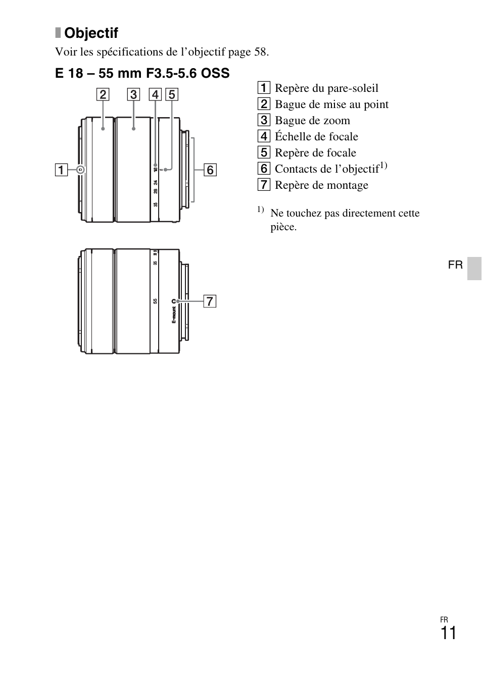 Xobjectif | Sony ILCE-3000 User Manual | Page 65 / 579
