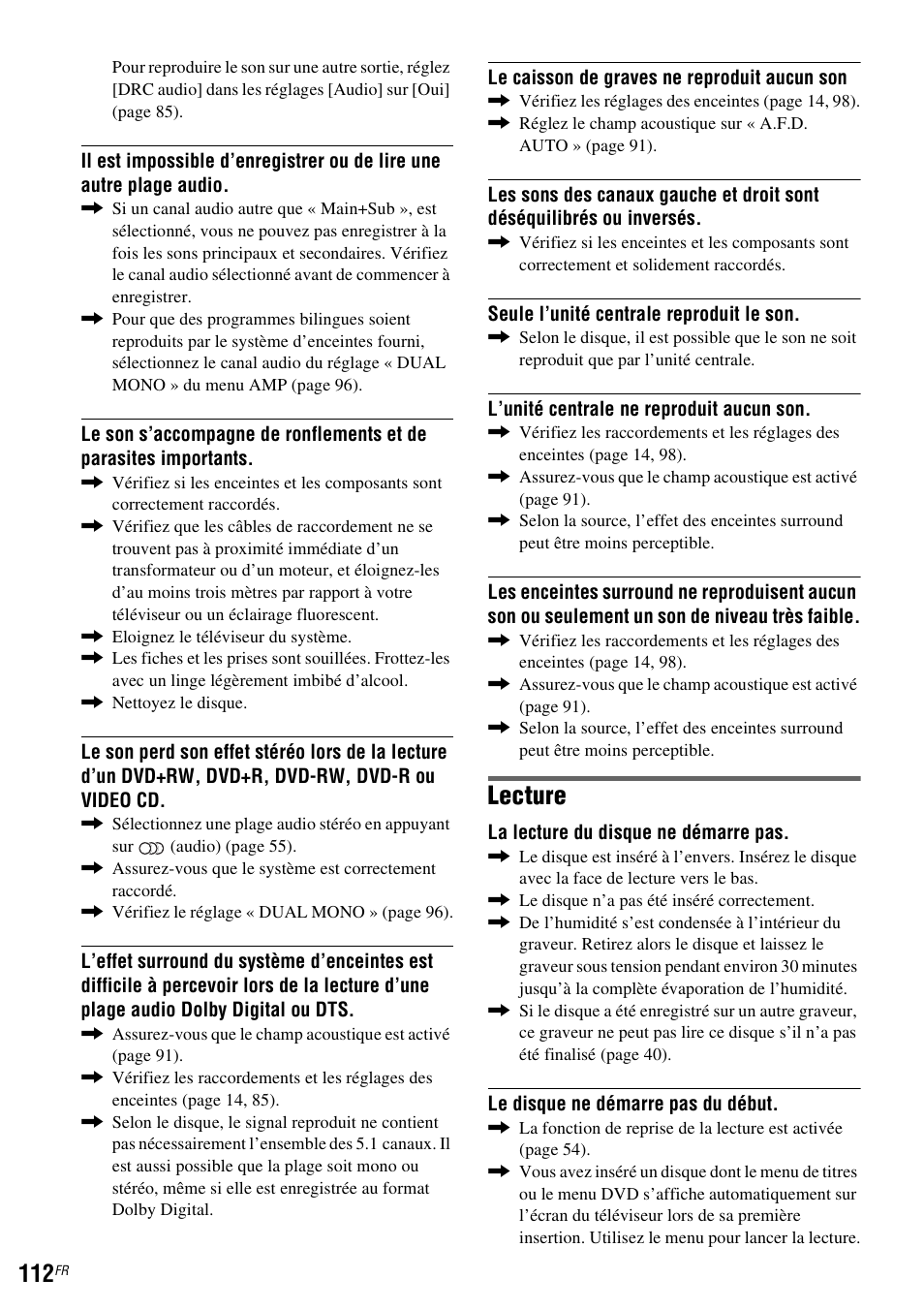 Lecture | Sony DAR-RD100 User Manual | Page 112 / 520