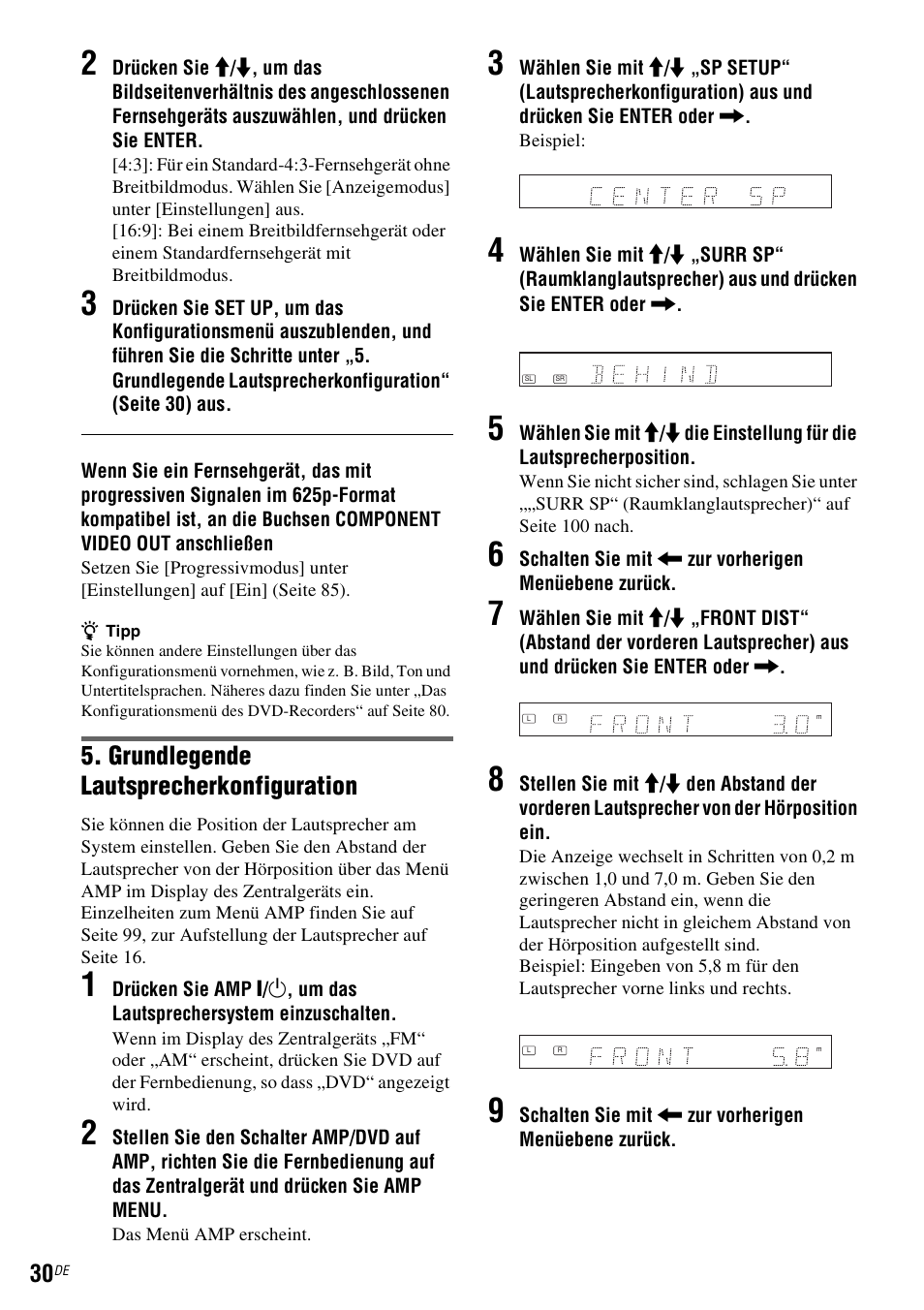 Grundlegende lautsprecherkonfiguration | Sony DAR-RD100 User Manual | Page 160 / 520