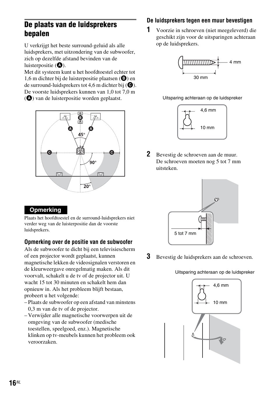 De plaats van de luidsprekers bepalen | Sony DAR-RD100 User Manual | Page 280 / 520