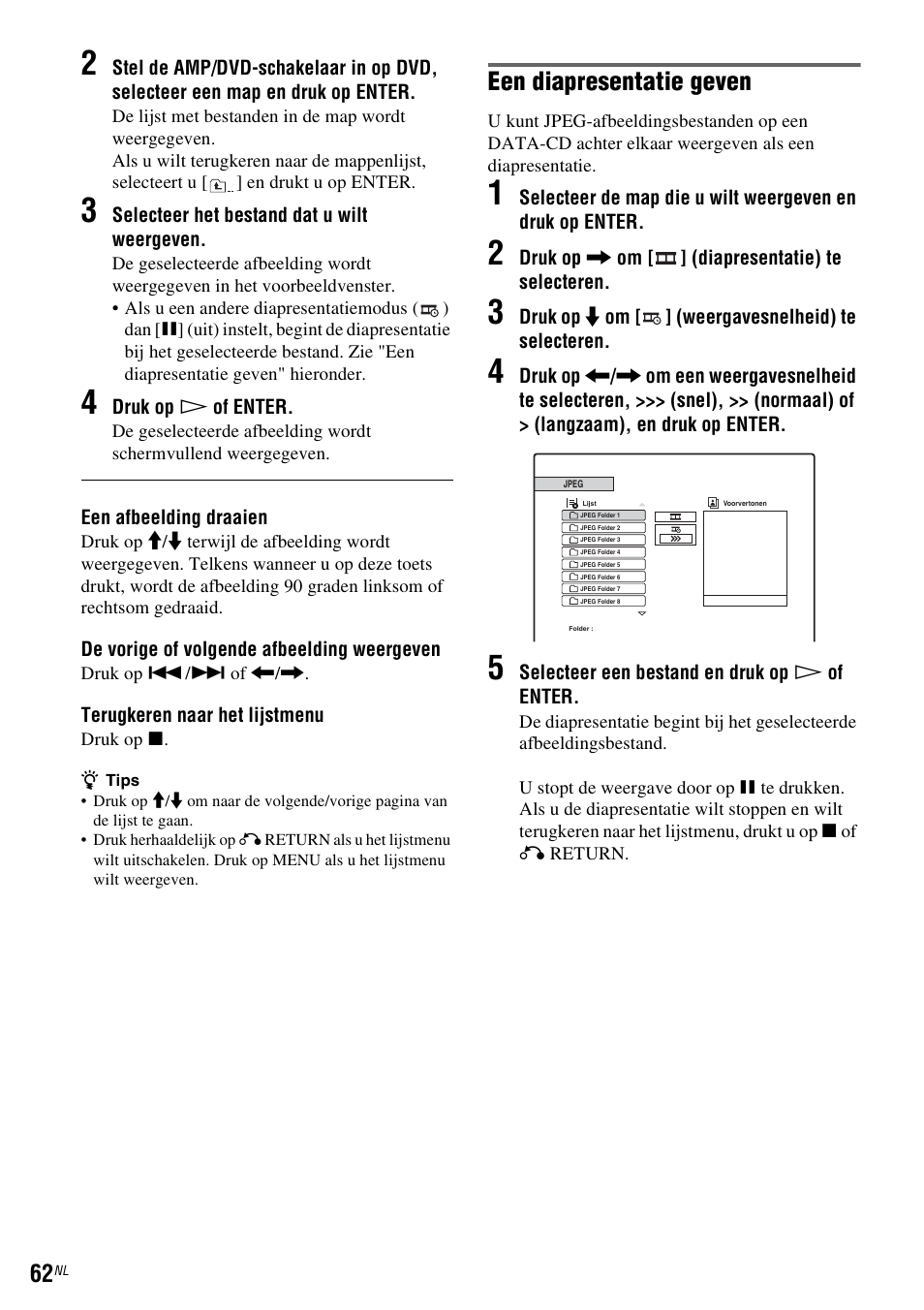 Een diapresentatie geven | Sony DAR-RD100 User Manual | Page 326 / 520