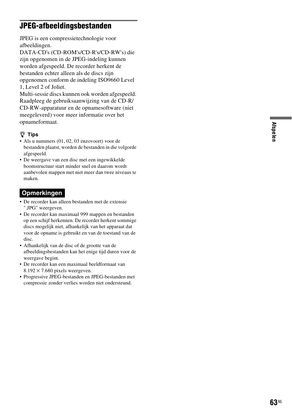 Jpeg-afbeeldingsbestanden | Sony DAR-RD100 User Manual | Page 327 / 520