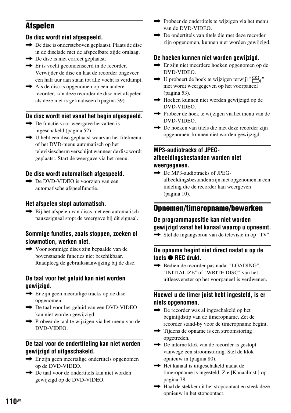 Afspelen, Opnemen/timeropname/bewerken | Sony DAR-RD100 User Manual | Page 374 / 520