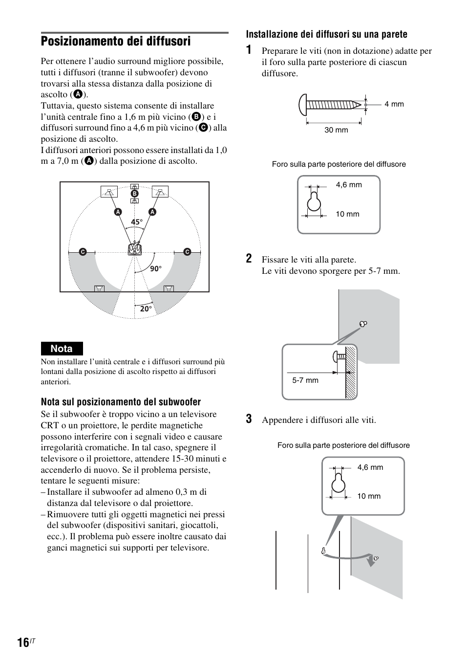 Posizionamento dei diffusori | Sony DAR-RD100 User Manual | Page 408 / 520