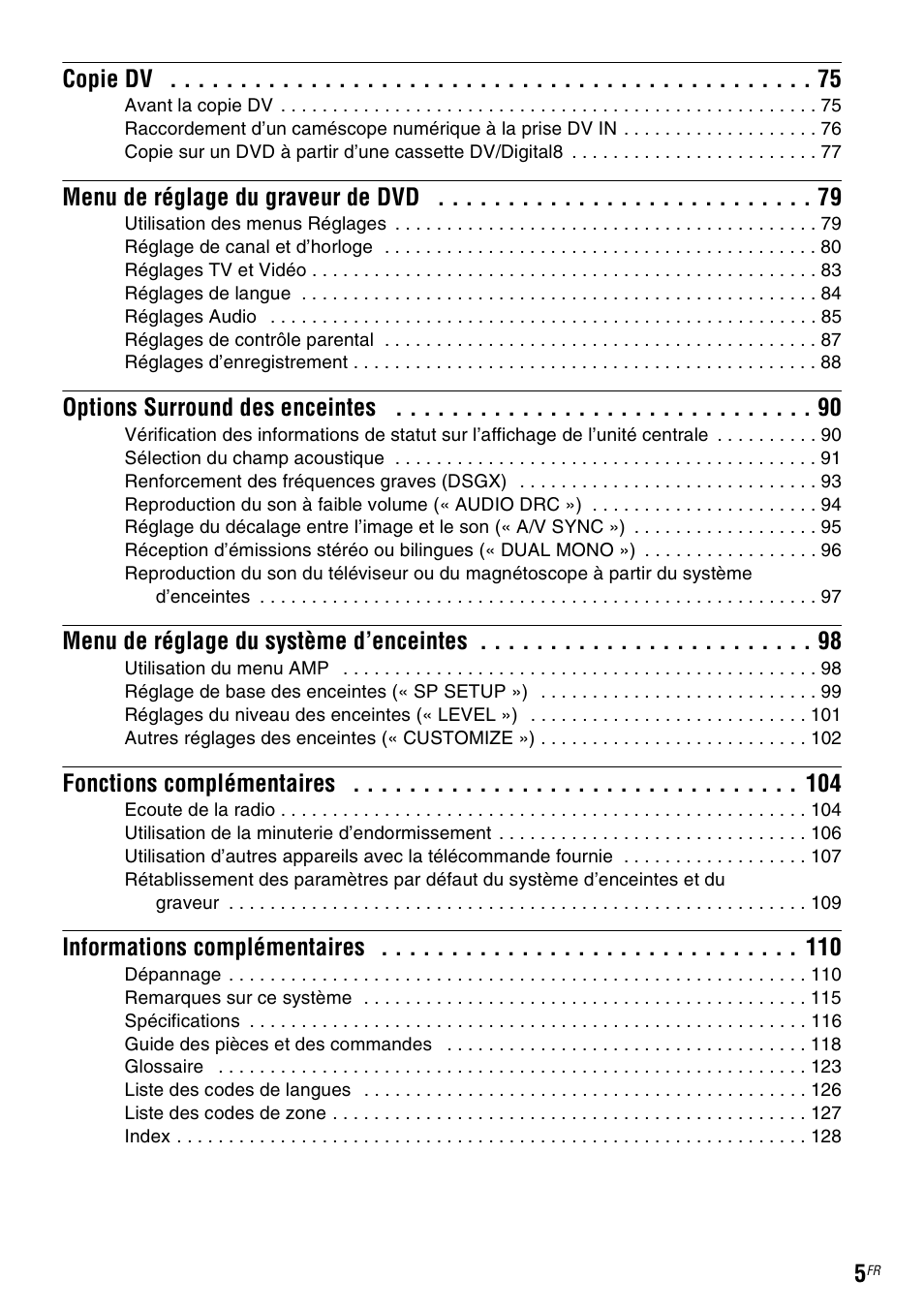 Sony DAR-RD100 User Manual | Page 5 / 520