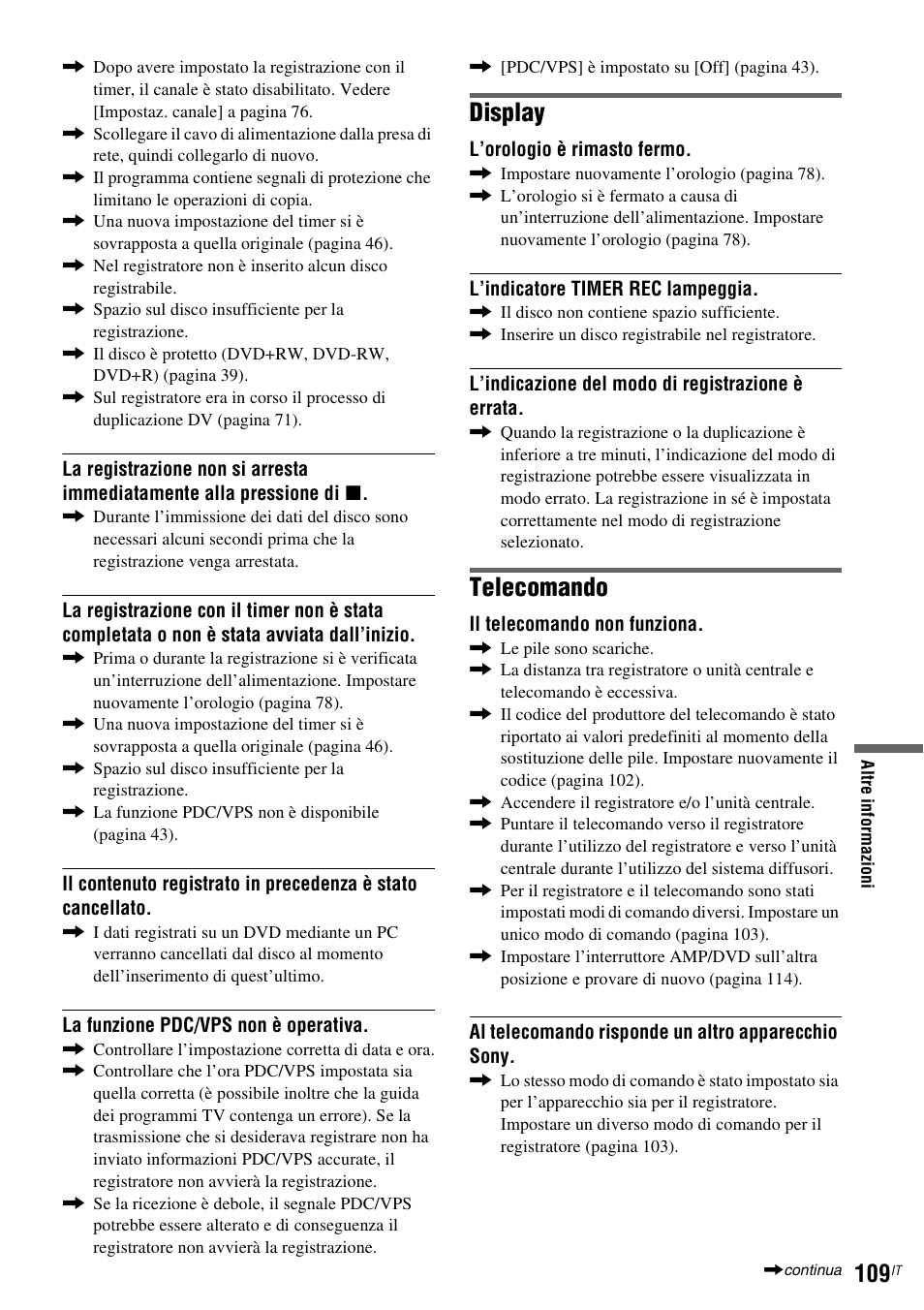 Display, Telecomando | Sony DAR-RD100 User Manual | Page 501 / 520