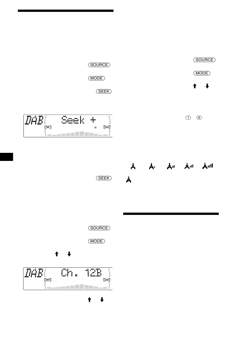 Opérations de base de la fonction dab, Présélection automatique des services dab, 22 opérations de base de la fonction dab | Sony MDX-M690 User Manual | Page 104 / 206