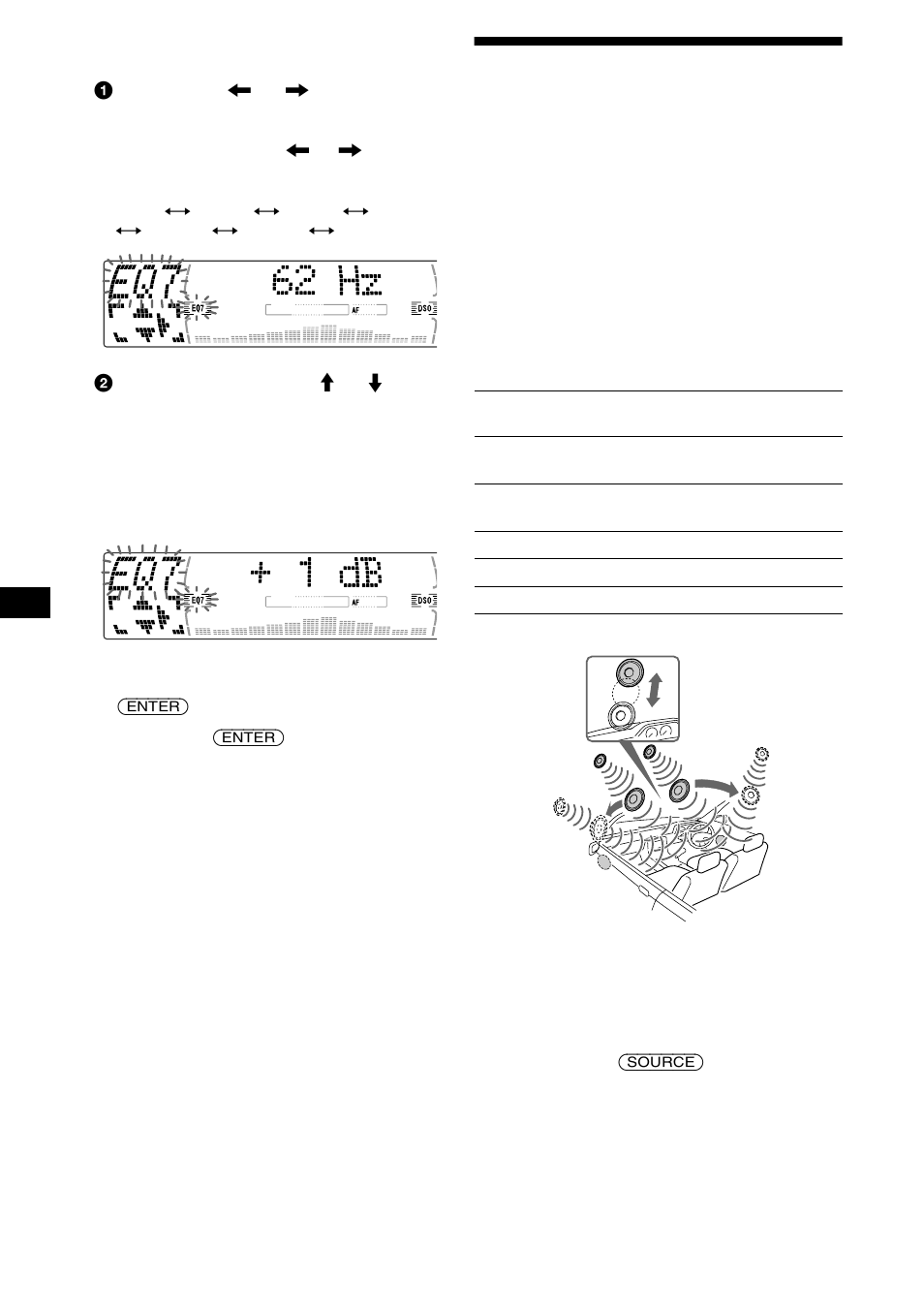 Réglage du menu soundstage, Dynamic soundstage organizer (dso) | Sony MDX-M690 User Manual | Page 108 / 206