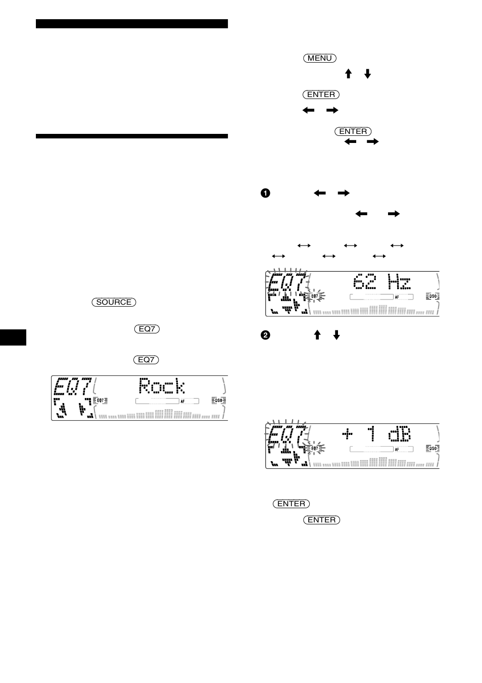 Sintonizzazione per la qualità audio ottimale, Impostazione dell’equalizzatore(eq7) | Sony MDX-M690 User Manual | Page 148 / 206