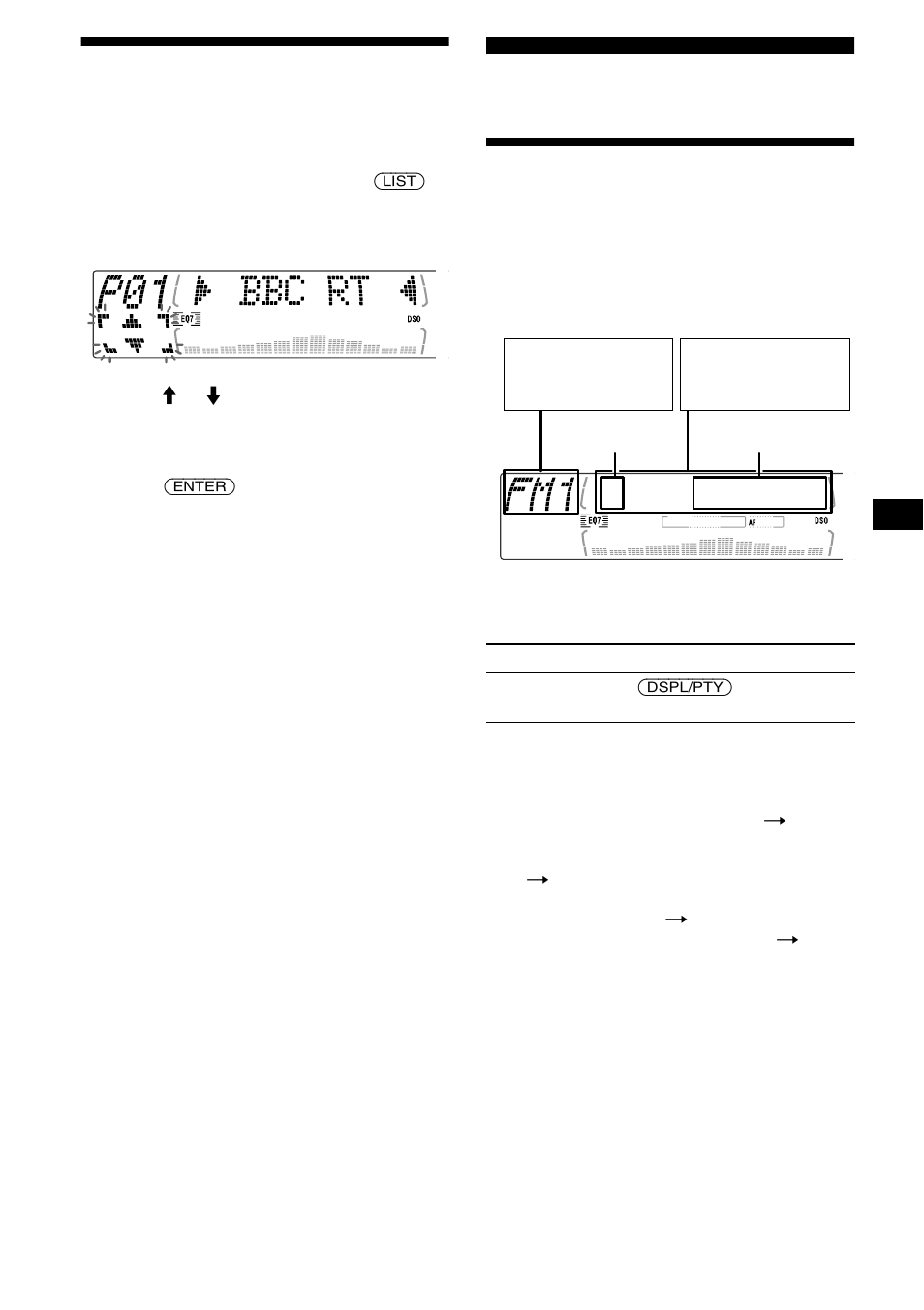 Tuning in a station through a list, Overview of rds, List-up | 17 tuning in a station through a list | Sony MDX-M690 User Manual | Page 17 / 206