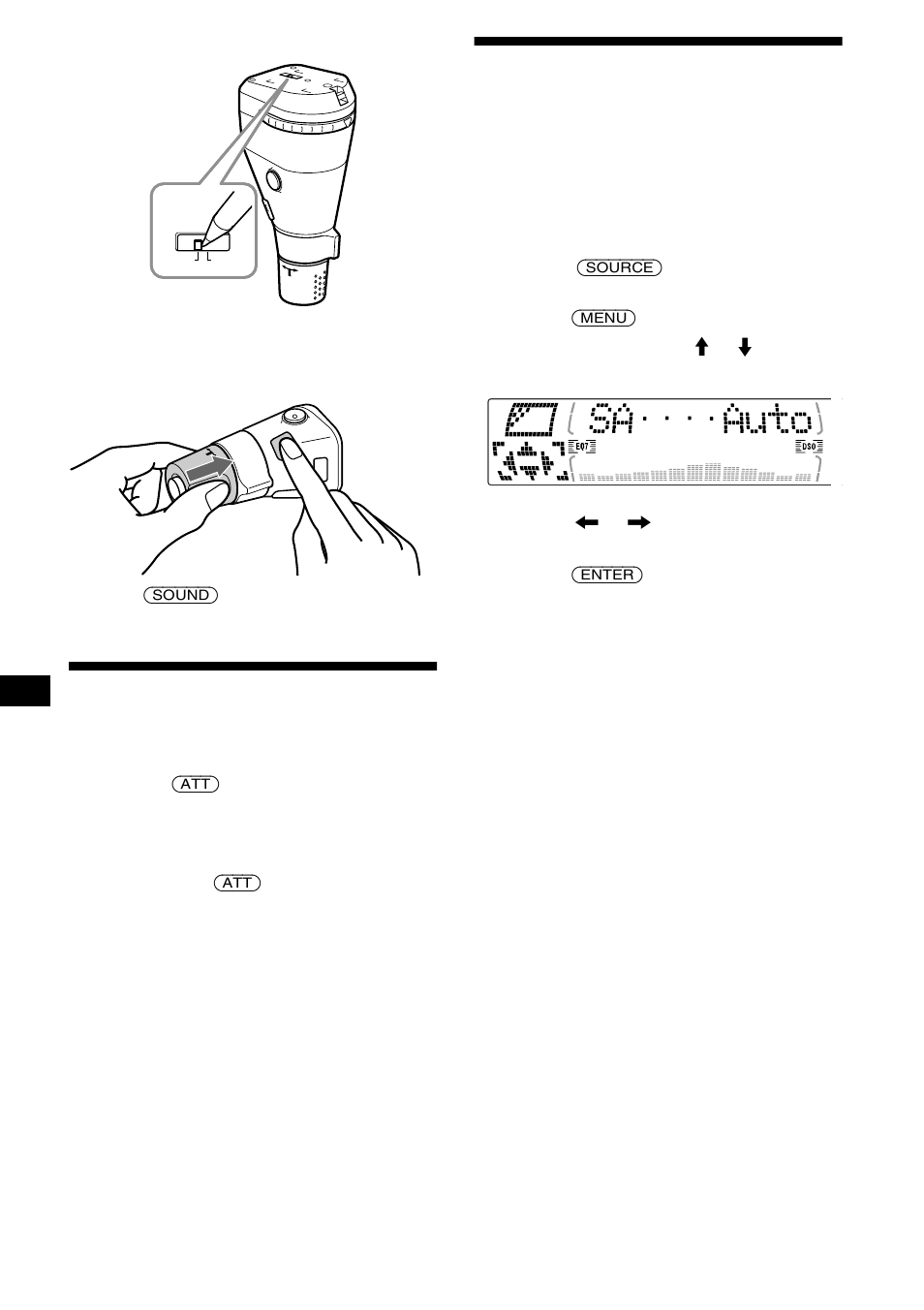 Het geluid snel dempen, Spectrum analyzer selecteren | Sony MDX-M690 User Manual | Page 196 / 206