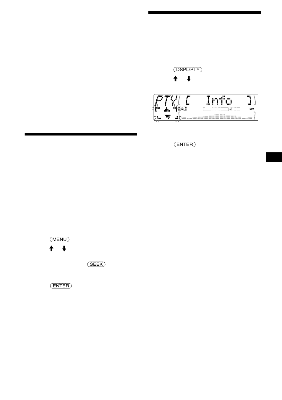 Switching multi-channel audio and drc, Locating a dab service by programme type (pty), Switching multi-channel audio and | Locating a dab service, By programme type (pty) | Sony MDX-M690 User Manual | Page 25 / 206