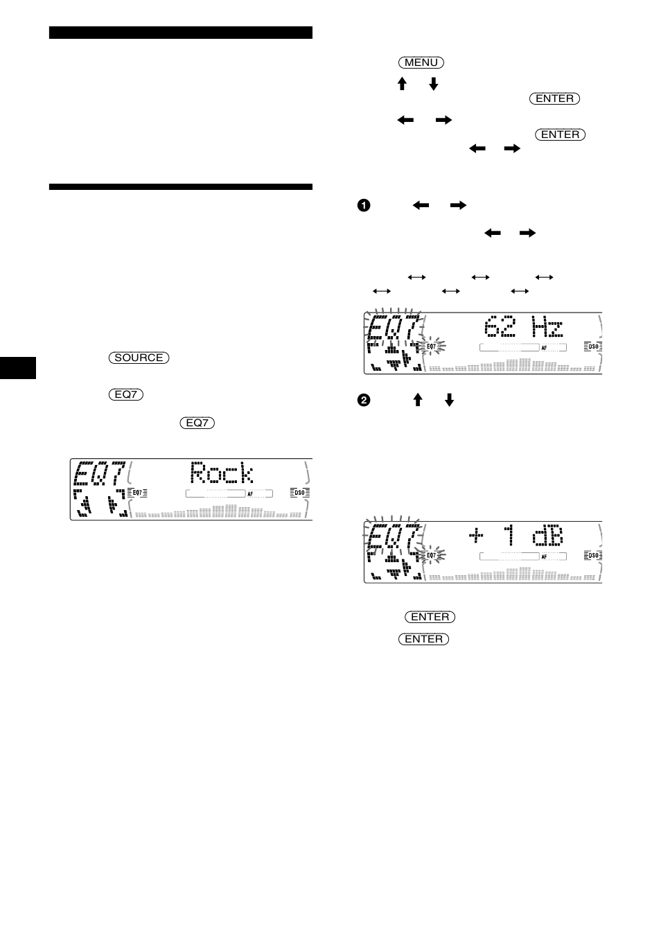 Tuning up for your best sound, Setting the equalizer (eq7) | Sony MDX-M690 User Manual | Page 26 / 206