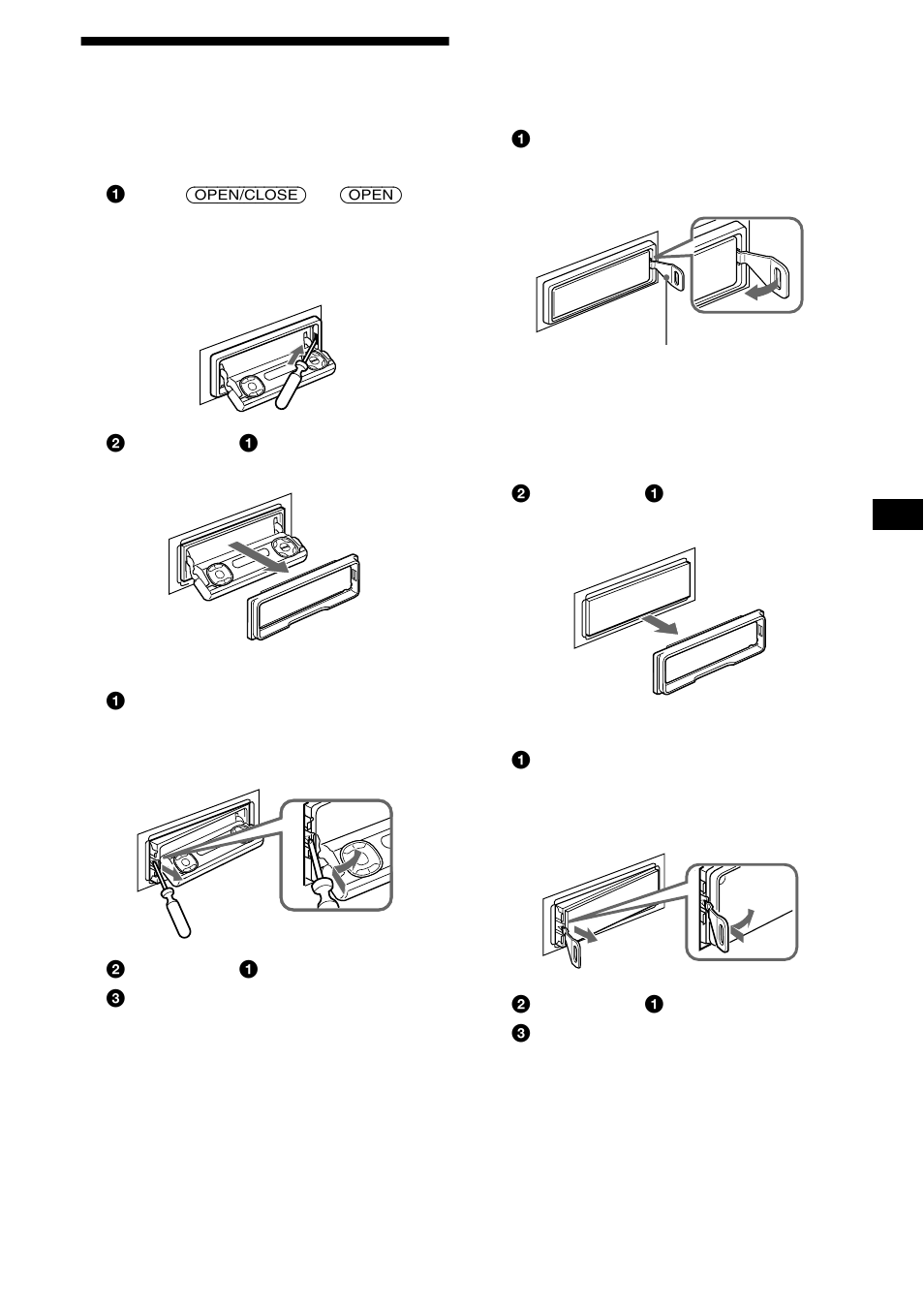 Removing the unit, 37 removing the unit | Sony MDX-M690 User Manual | Page 37 / 206