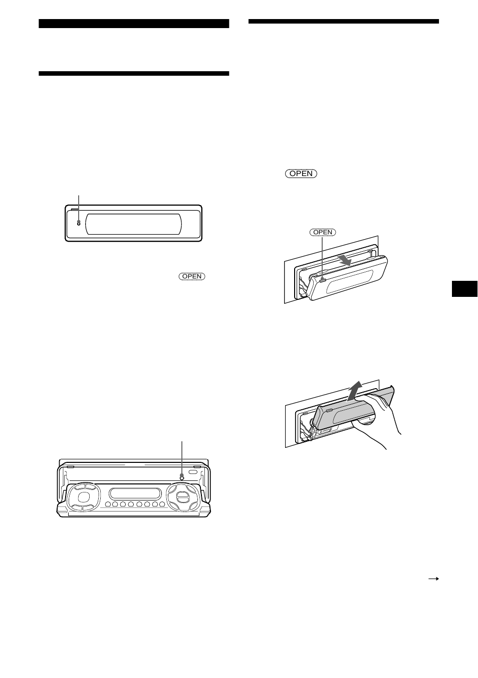 Vorbereitungen, Zurücksetzen des geräts, Abnehmen des haupt- displays | Sony MDX-M690 User Manual | Page 49 / 206