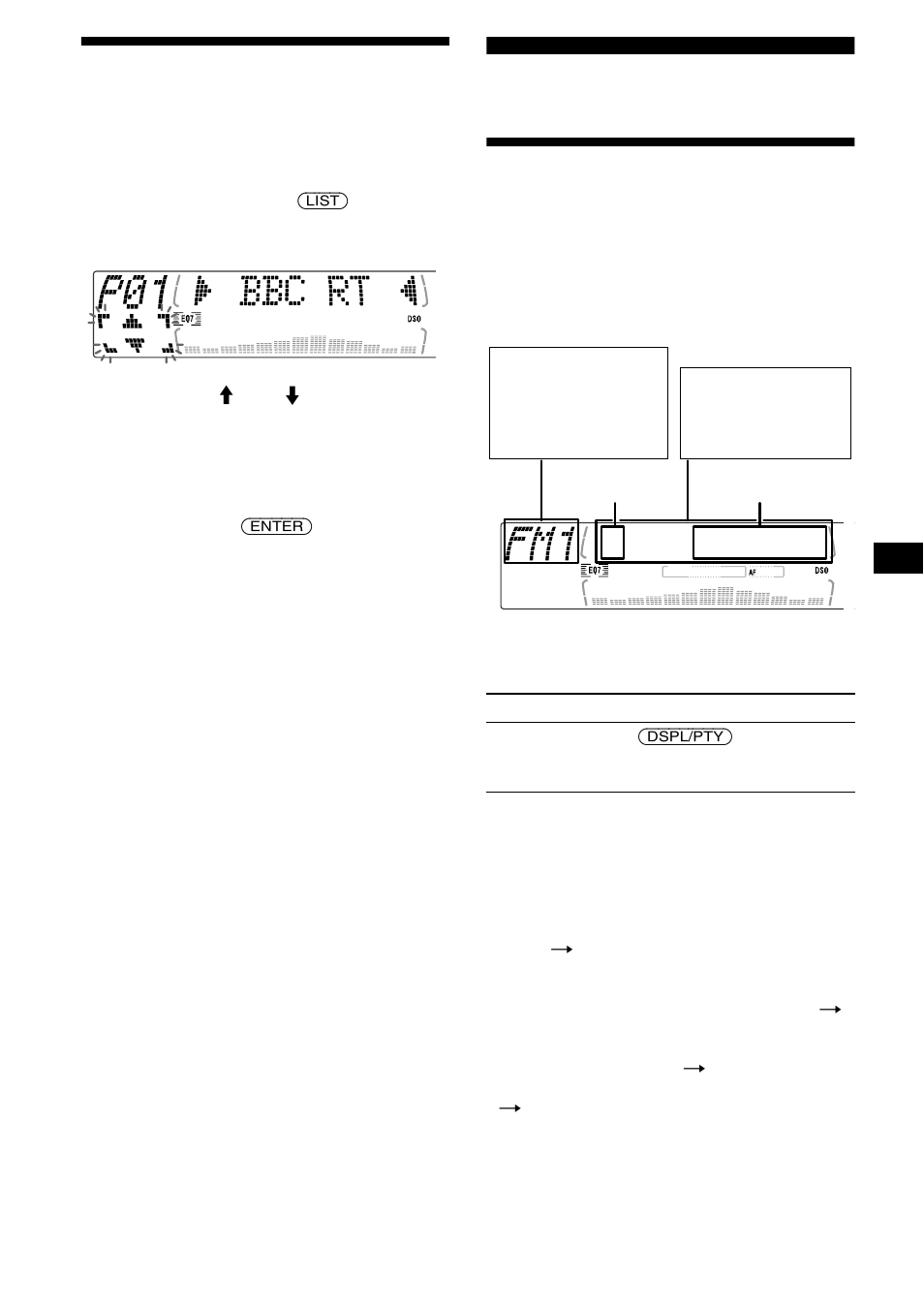Einstellen eines senders anhand einer liste, Übersicht über rds, List-up | 17 einstellen eines senders anhand einer liste | Sony MDX-M690 User Manual | Page 57 / 206
