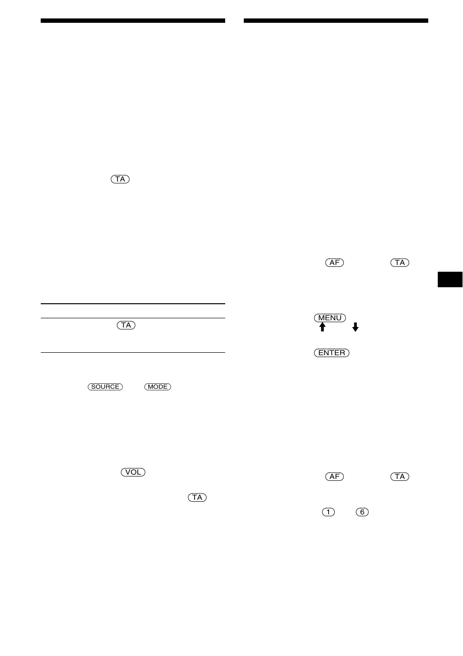 Empfangen von verkehrsdurchsagen, Ta/tp, Seite 19 | 19 empfangen von verkehrsdurchsagen | Sony MDX-M690 User Manual | Page 59 / 206