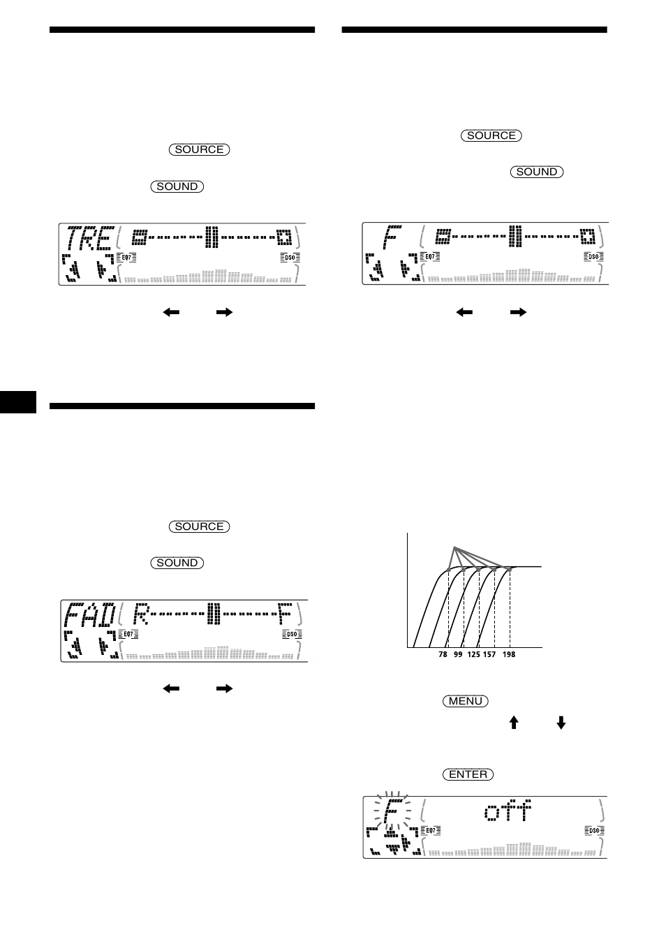 Einstellen der höhen (nur cdx-m670, mdx-m690), Einstellen der höhen, Nur cdx-m670, mdx-m690) | Einstellen der balance (fad), Einstellen der lautstärke vorne und hinten, Nur cdx-m770) | Sony MDX-M690 User Manual | Page 70 / 206