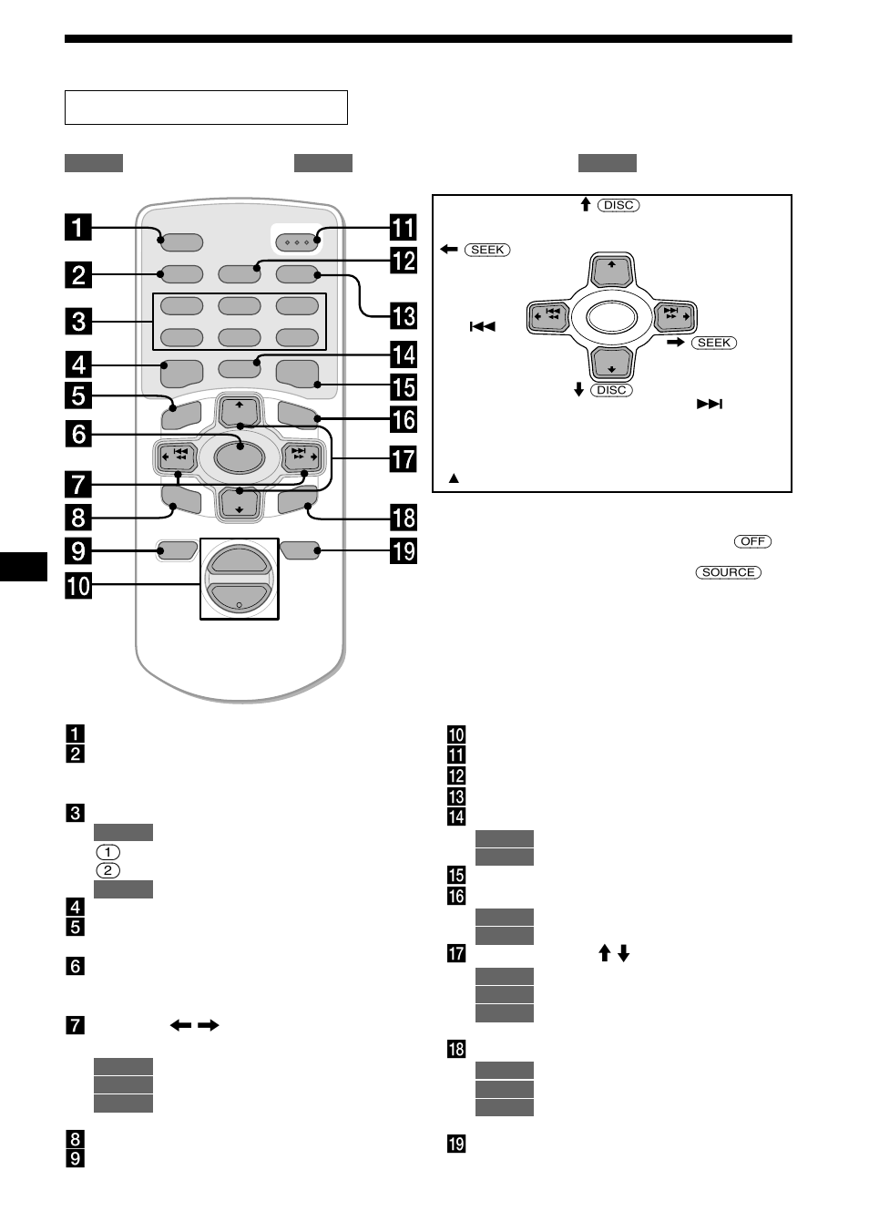 Emplacement des commandes, 4emplacement des commandes, Mini-télécommande rm-x111 | Sony MDX-M690 User Manual | Page 86 / 206