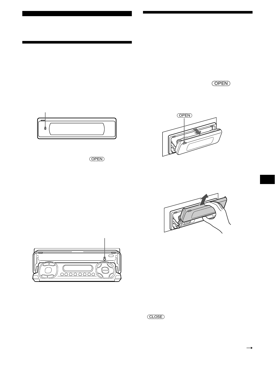 Préparation, Réinitialisation de l’appareil, Dépose de l’écran mobile | Sony MDX-M690 User Manual | Page 91 / 206