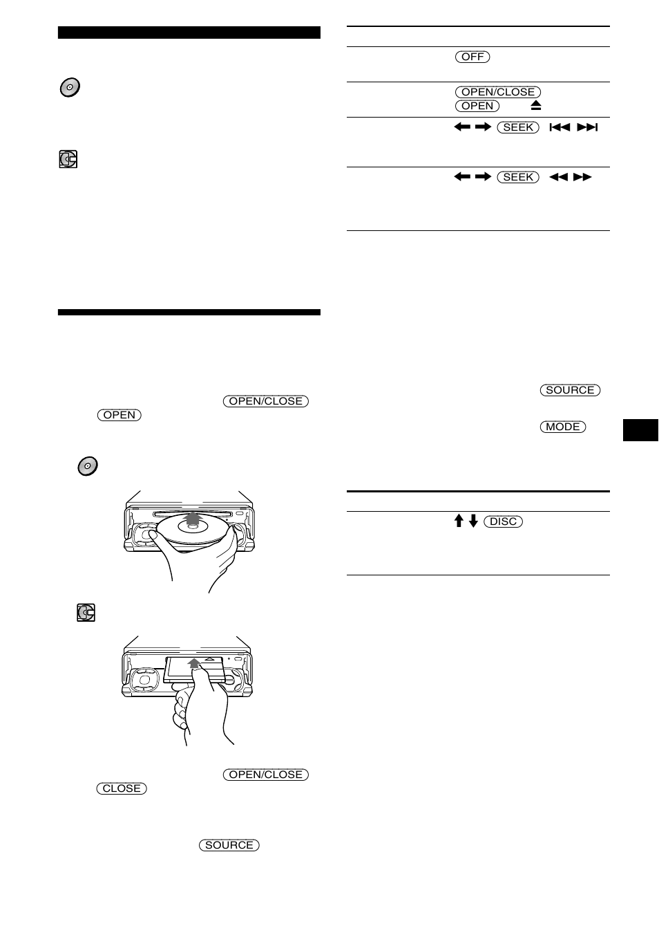 Cd/md, Lecture d’un disque | Sony MDX-M690 User Manual | Page 93 / 206