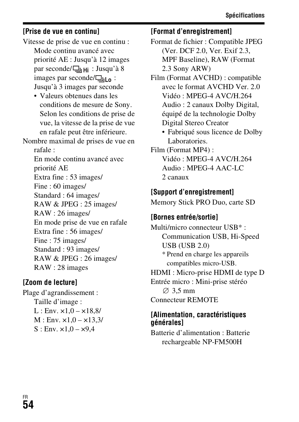 Sony ILCA-77M2 User Manual | Page 106 / 675