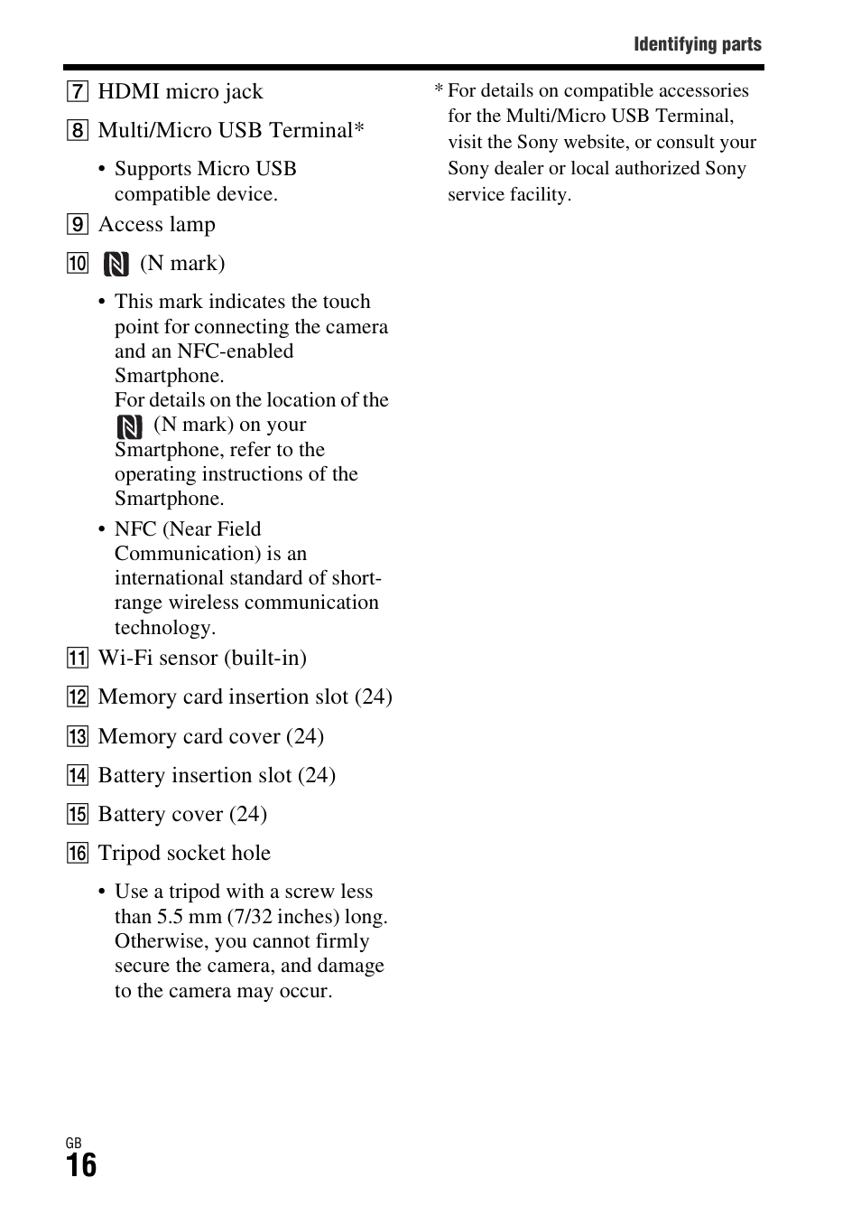 Sony ILCA-77M2 User Manual | Page 16 / 675