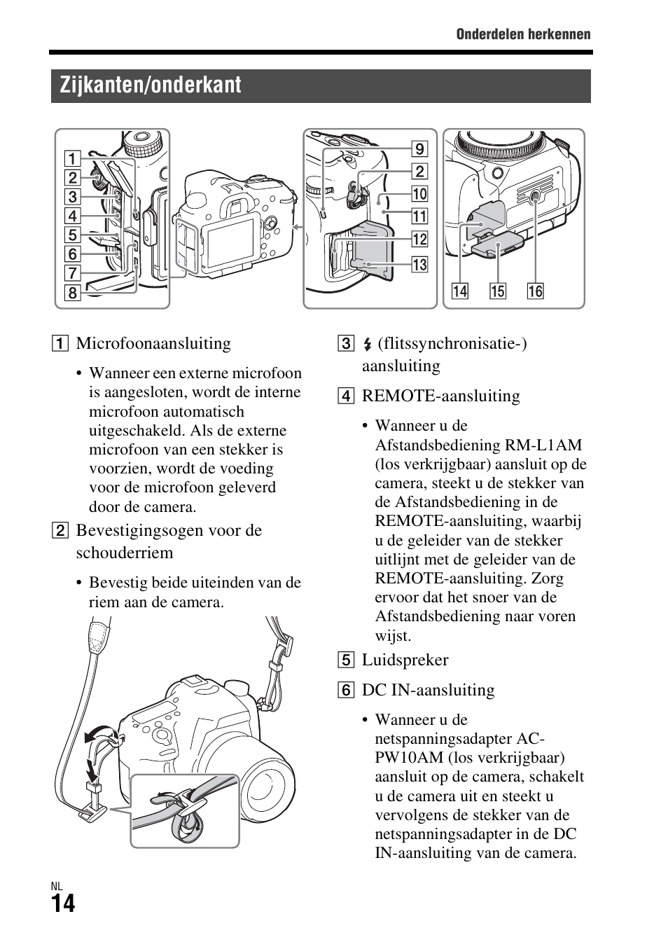 Zijkanten/onderkant | Sony ILCA-77M2 User Manual | Page 342 / 675