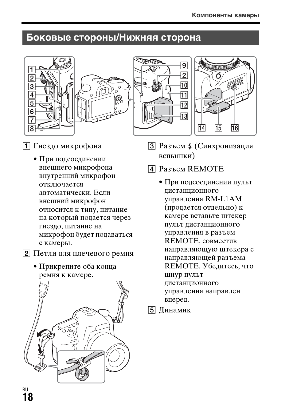 Боковые стороны/нижняя сторона | Sony ILCA-77M2 User Manual | Page 458 / 675