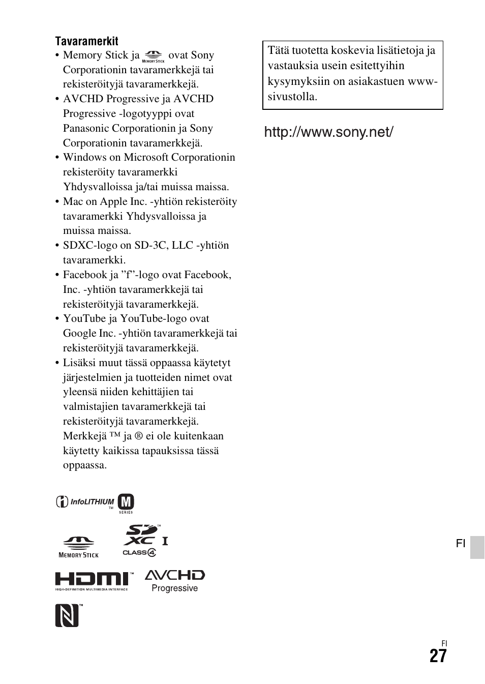 Muut | Sony ILCA-77M2 User Manual | Page 621 / 675